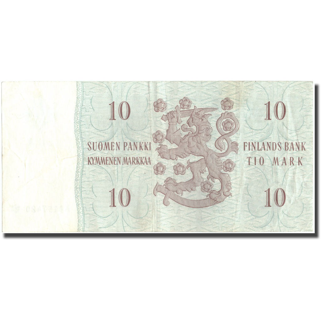 Banknote, Finland, 10 Markkaa, 1963, 1963, KM:104r, EF(40-45)