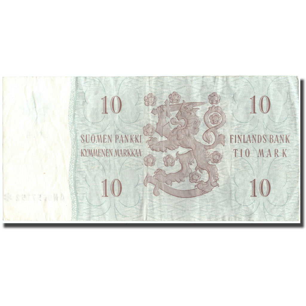 Banknote, Finland, 10 Markkaa, 1963, 1963, KM:104r, EF(40-45)