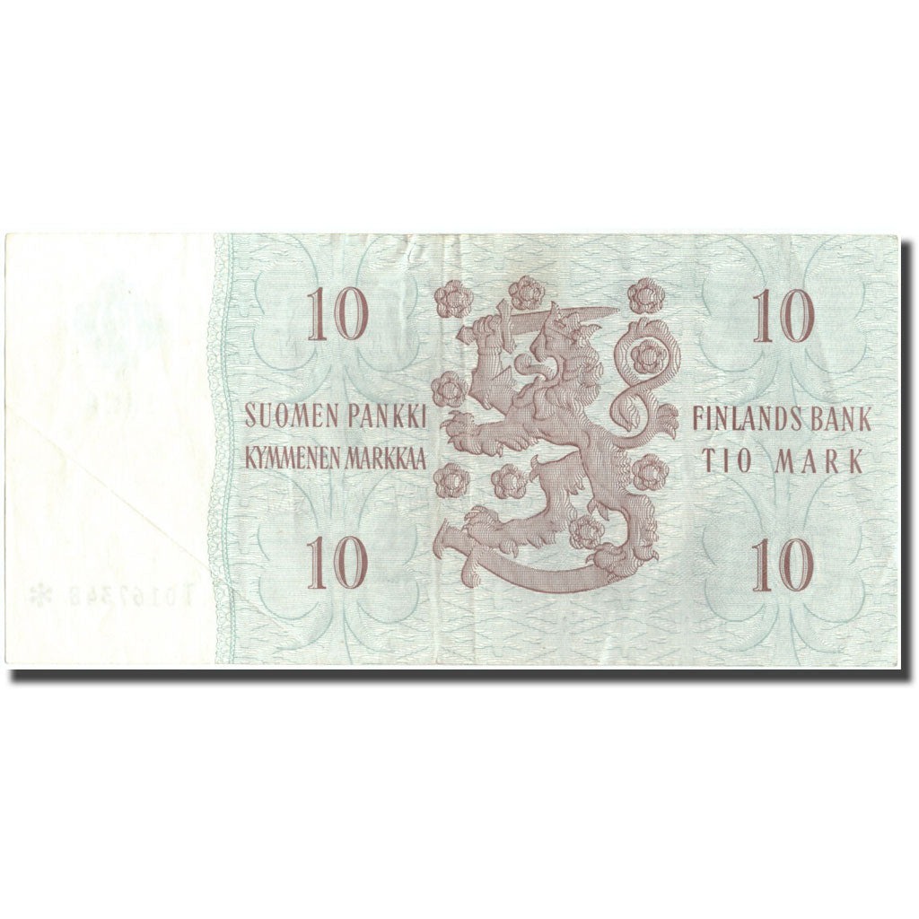 Banknote, Finland, 10 Markkaa, 1963, 1963, KM:104r, EF(40-45)