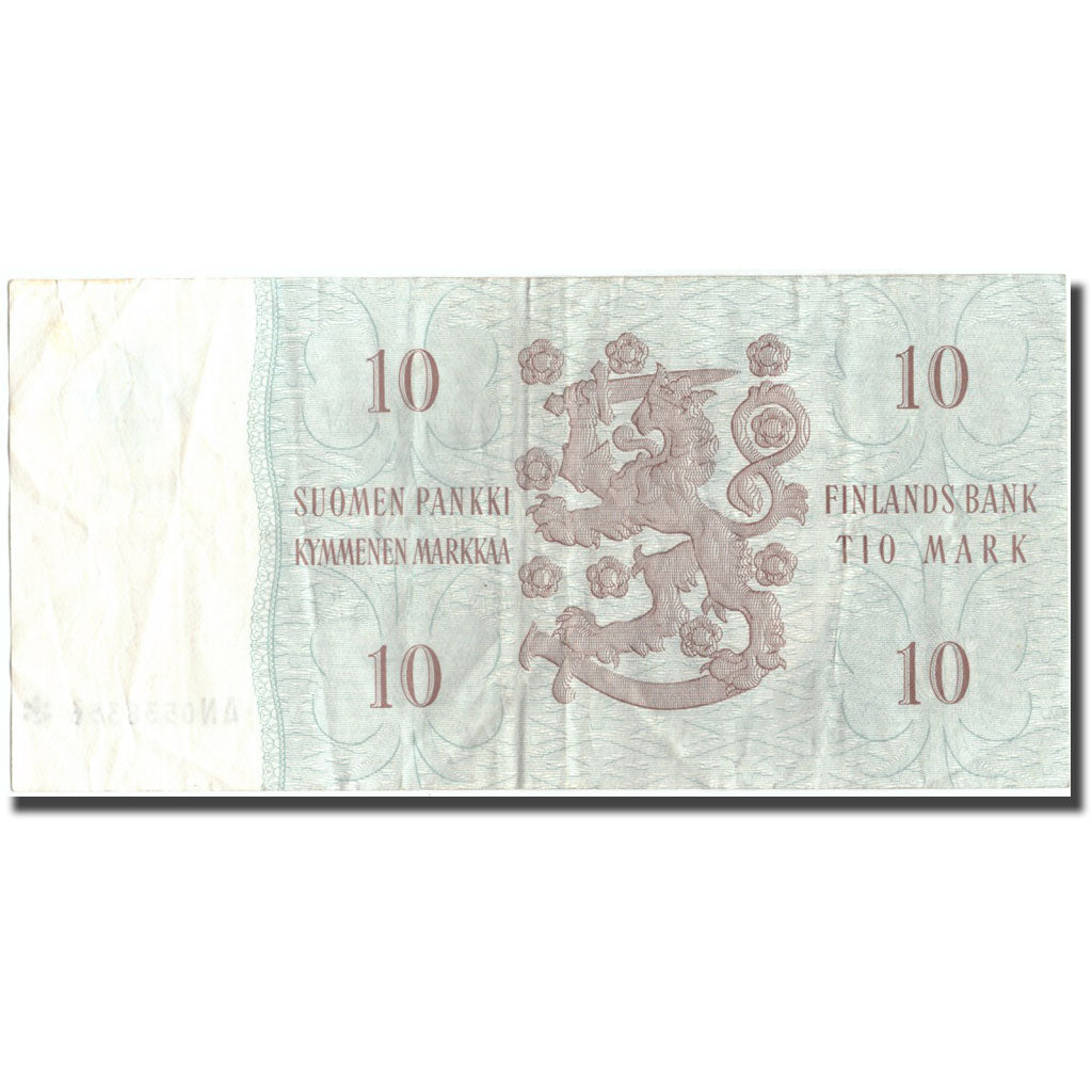 Banknote, Finland, 10 Markkaa, 1963, 1963, KM:104r, EF(40-45)