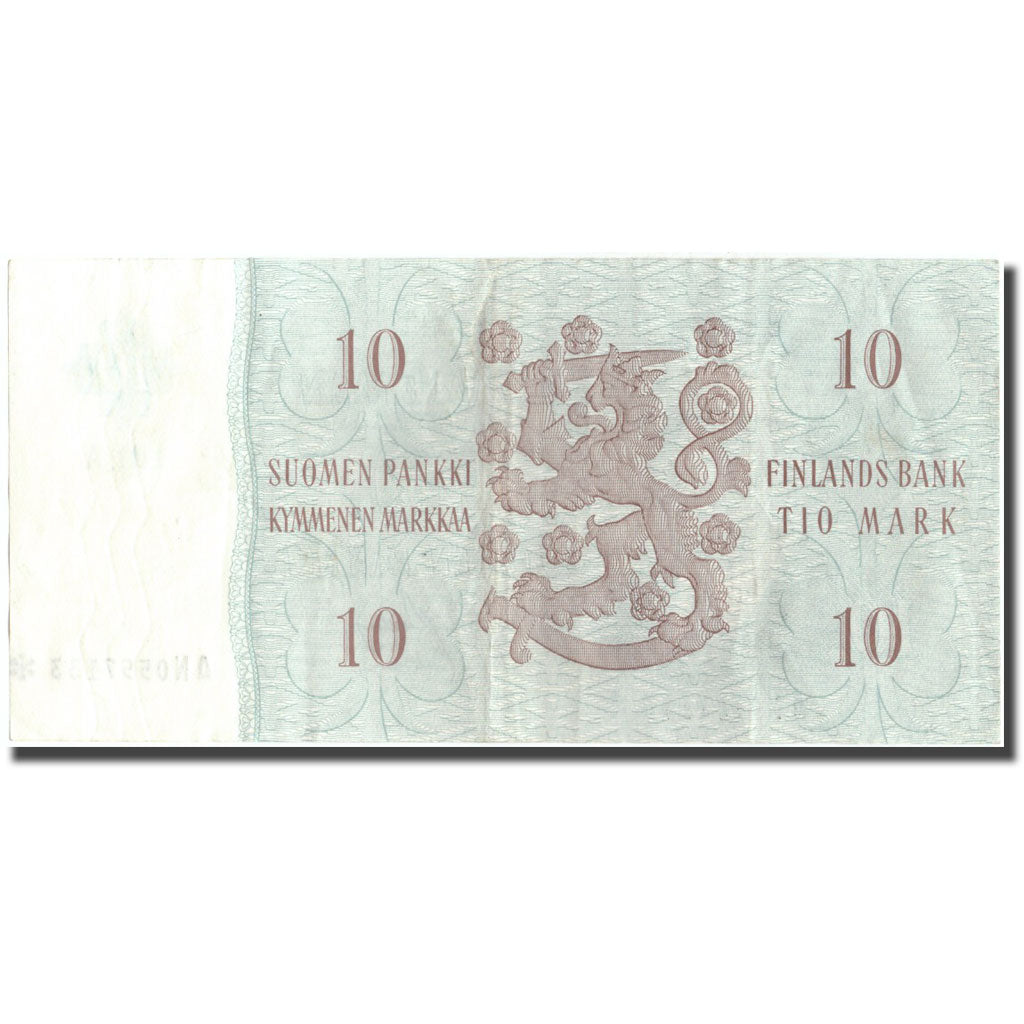 Banknote, Finland, 10 Markkaa, 1963, 1963, KM:104r, VG(8-10)