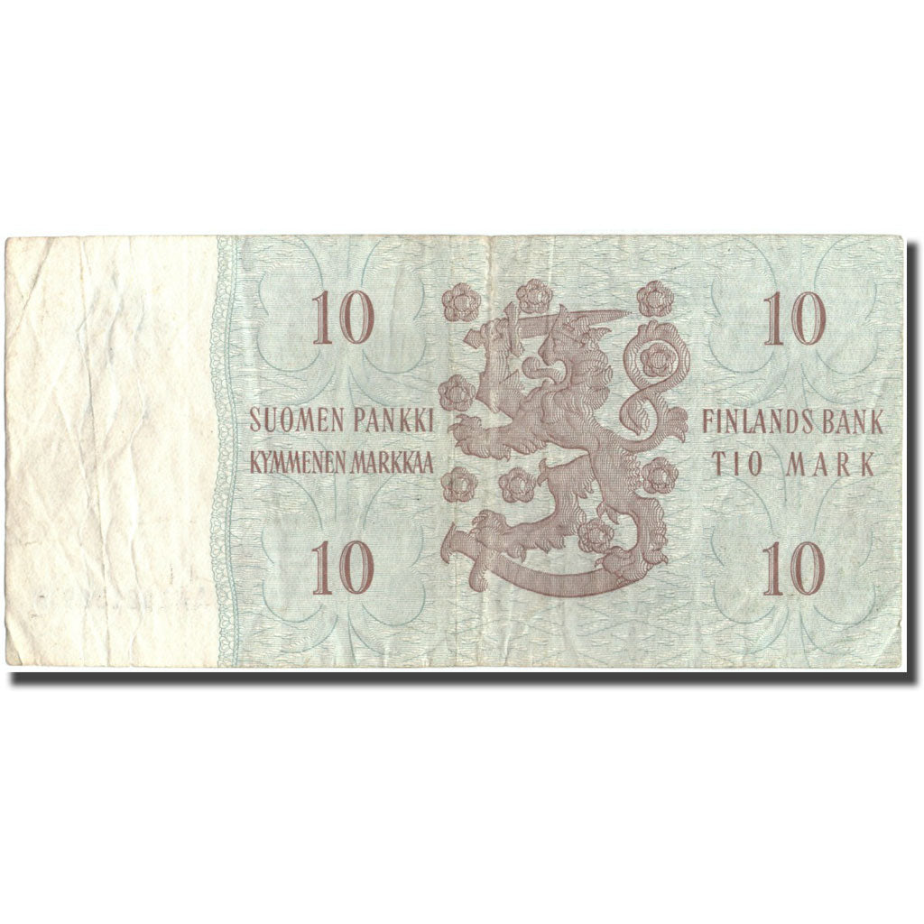Banknote, Finland, 10 Markkaa, 1963, 1963, KM:104r, VF(30-35)