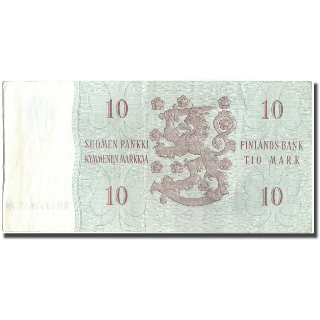 Banknote, Finland, 10 Markkaa, 1963, 1963, KM:104r, EF(40-45)