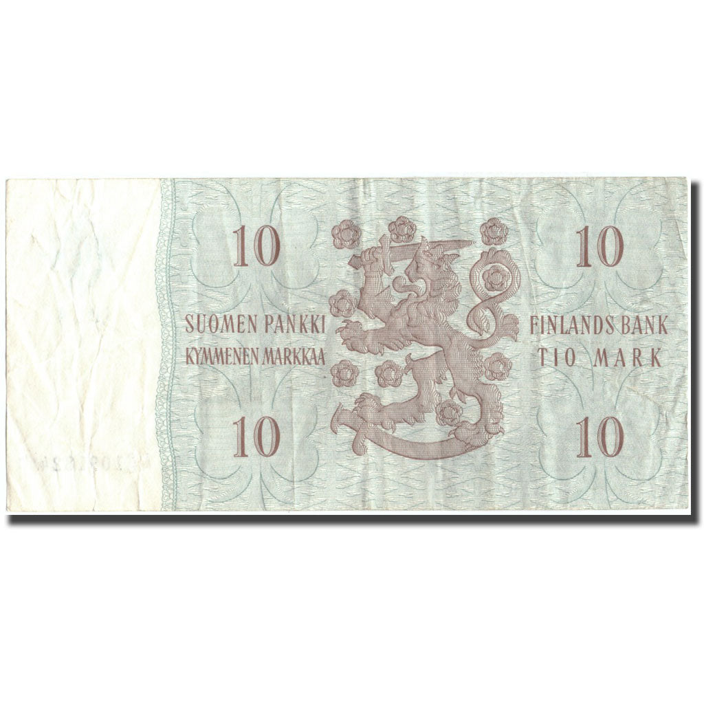Banknote, Finland, 10 Markkaa, 1963, 1963, KM:104r, VF(30-35)