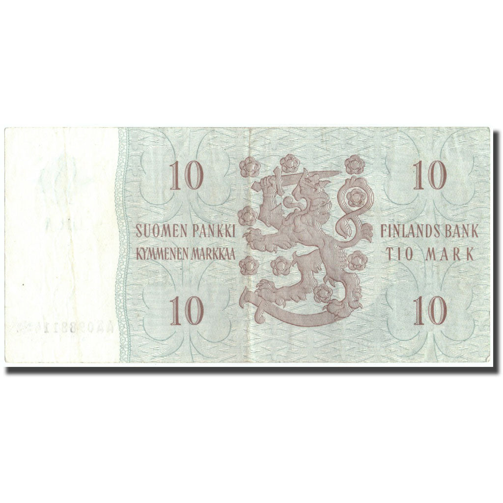 Banknote, Finland, 10 Markkaa, 1963, 1963, KM:104r, EF(40-45)