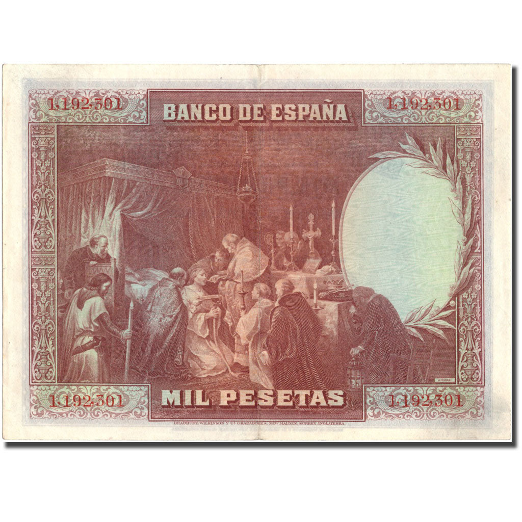 Banknote, Spain, 1000 Pesetas, 1928, 1928-08-15, KM:78a, EF(40-45)