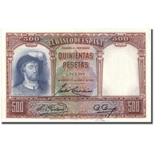 Banknote, Spain, 500 Pesetas, 1932, 1931-04-25, KM:84, EF(40-45)