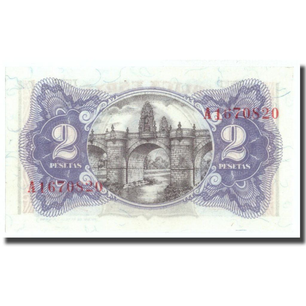 Banconote, Spagna, 2 Pesetas, 1938, 1938, KM:95, FDS