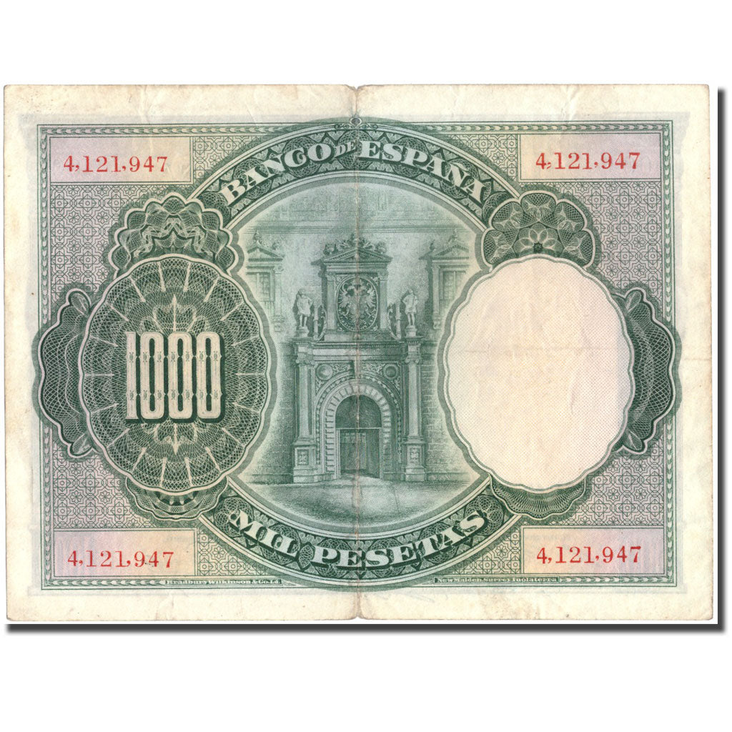 Banknote, Spain, 1000 Pesetas, 1925, 1925-07-01, KM:70c, EF(40-45)