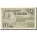 Banknote, Spain, 50 Centimos, personnage, GUALBA, 1937, AU(55-58)