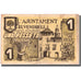 Banknote, Spain, 1 Peseta, EL VENDRELL, Batiment, 1937, 1937, EF(40-45)