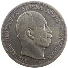 GERMAN STATES, 5 Mark, 1876, Hannover, KM #503, VF(30-35), Silver, 27.30