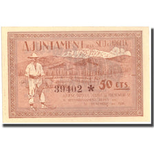 Banknote, Spain, 50 Centimos, URGELL, personnage, 1937, 1937, UNC(65-70)