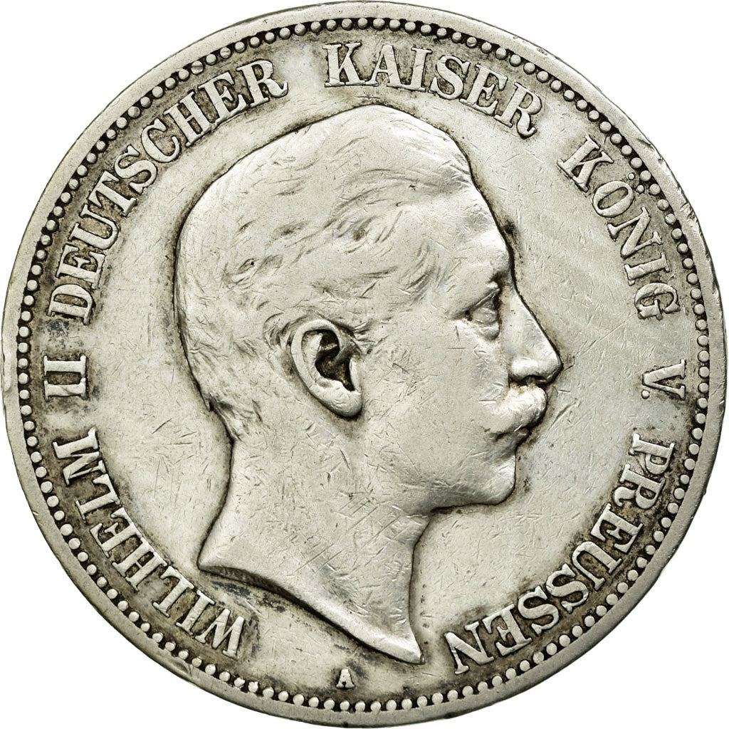 Coin, German States, PRUSSIA, Wilhelm II, 5 Mark, 1894, Berlin, EF(40-45)