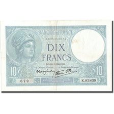 France, 10 Francs, 10 F 1916-1942 ''Minerve'', 1941, 1941-01-16, EF(40-45)