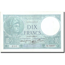 Frankrijk, 10 Francs, 10 F 1916-1942 ''Minerve'', 1939, 1939-11-02, TTB