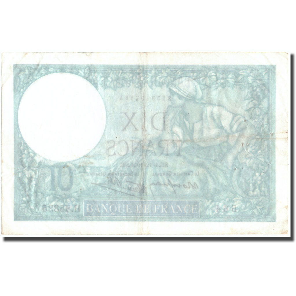 France, 10 Francs, 10 F 1916-1942 ''Minerve'', 1941, 1941-12-04, VF(30-35)