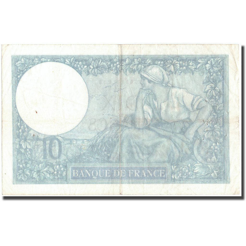 France, 10 Francs, 10 F 1916-1942 ''Minerve'', 1941, 1941-01-09, VF(30-35)