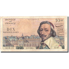 France, 10 Nouveaux Francs, 10 NF 1959-1963 ''Richelieu'', 1960, 1960-02-04