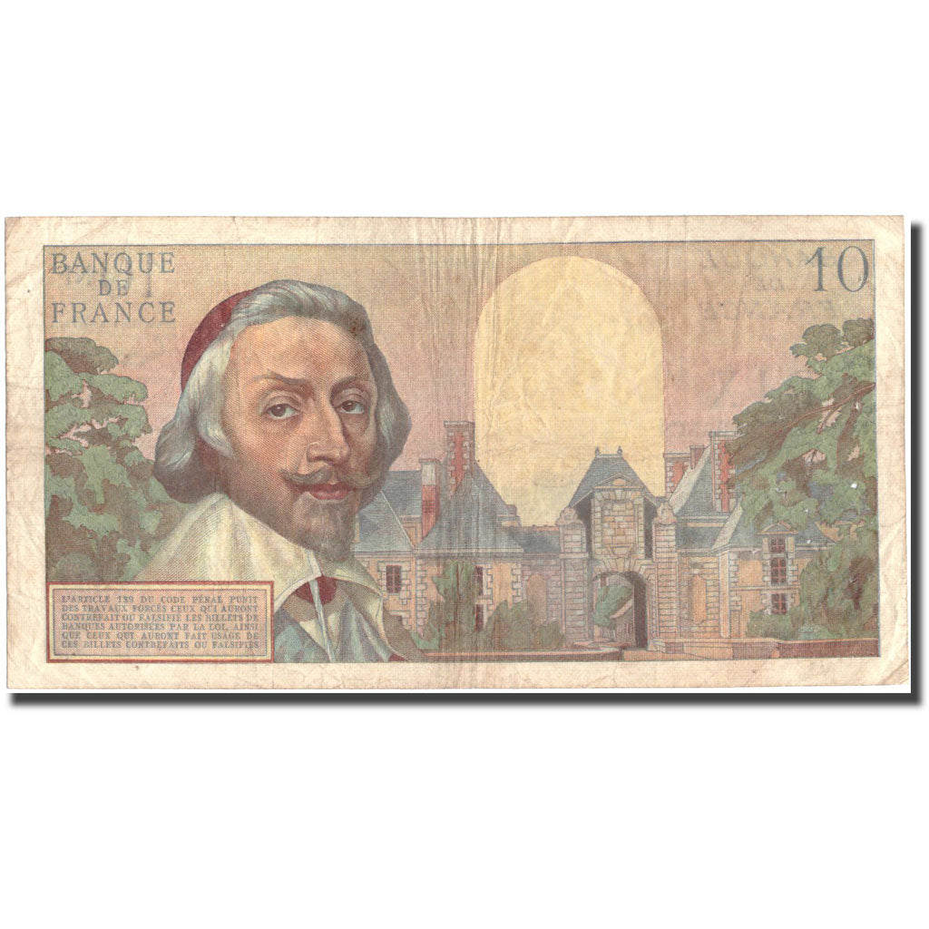 France, 10 Nouveaux Francs, 10 NF 1959-1963 ''Richelieu'', 1960, 1960-02-04