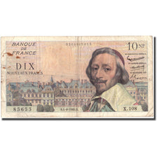 Francia, 10 Nouveaux Francs, 10 NF 1959-1963 ''Richelieu'', 1960, 1960-08-04