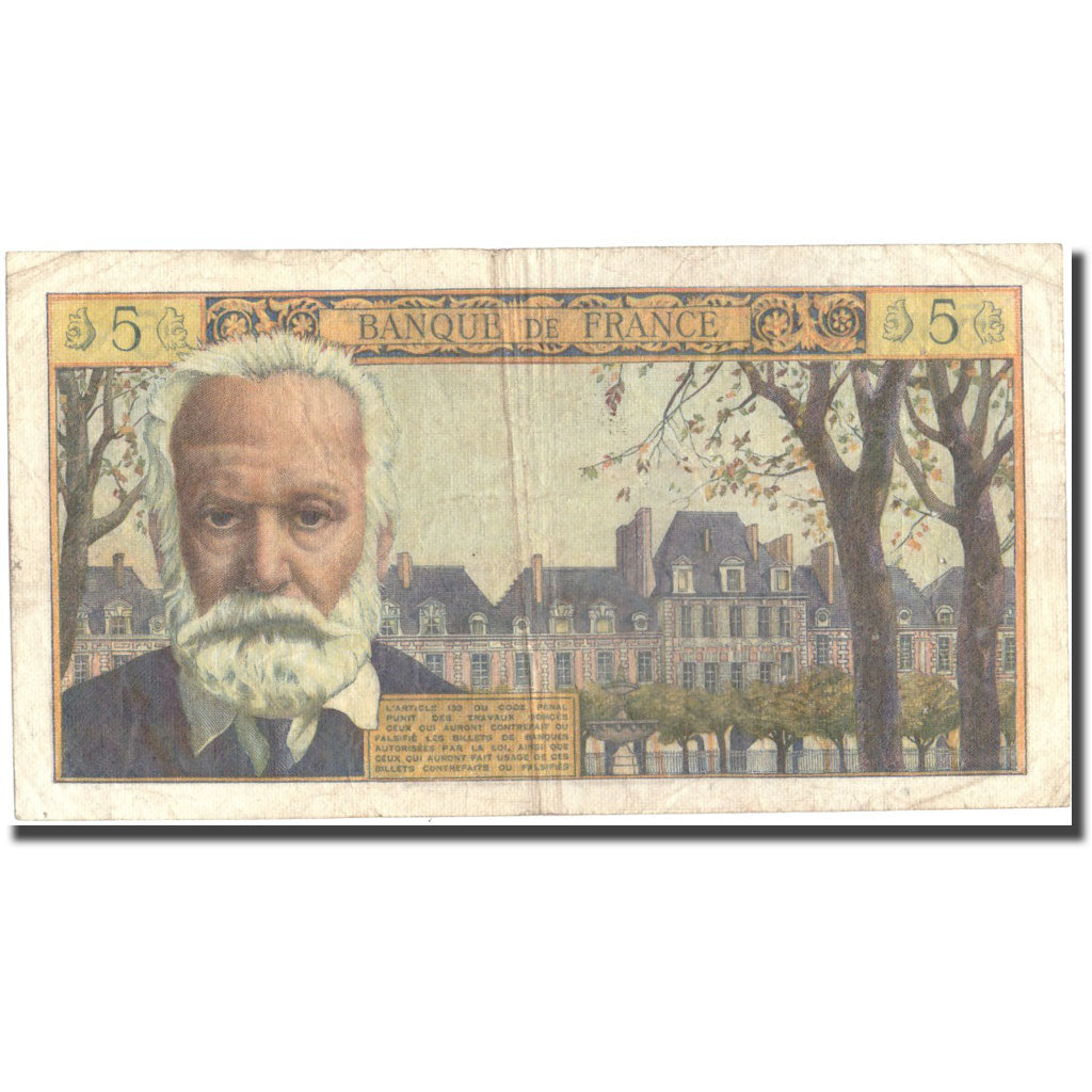 France, 5 Nouveaux Francs, 5 NF 1959-1965 ''Victor Hugo'', 1964, 1964-05-06, TB