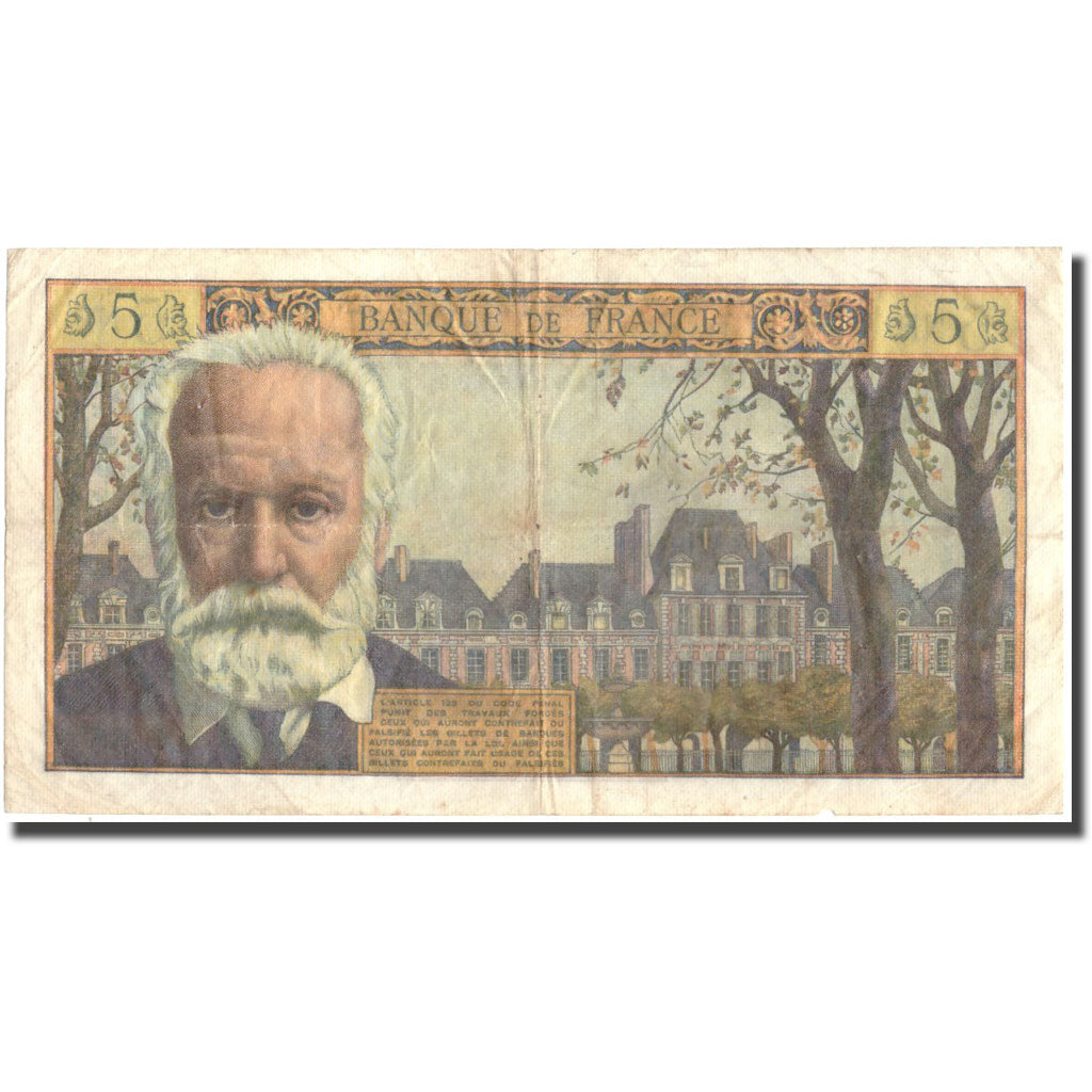France, 5 Nouveaux Francs, 5 NF 1959-1965 ''Victor Hugo'', 1961, 1961-11-02