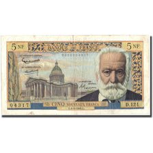 France, 5 Nouveaux Francs, 5 NF 1959-1965 ''Victor Hugo'', 1964, 1964-05-06, TB