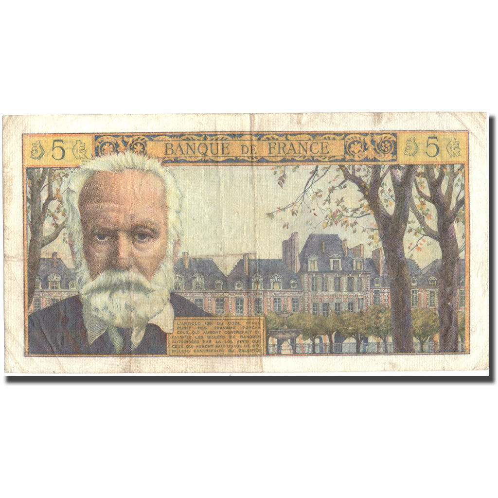 France, 5 Nouveaux Francs, 5 NF 1959-1965 ''Victor Hugo'', 1964, 1964-05-06, TB