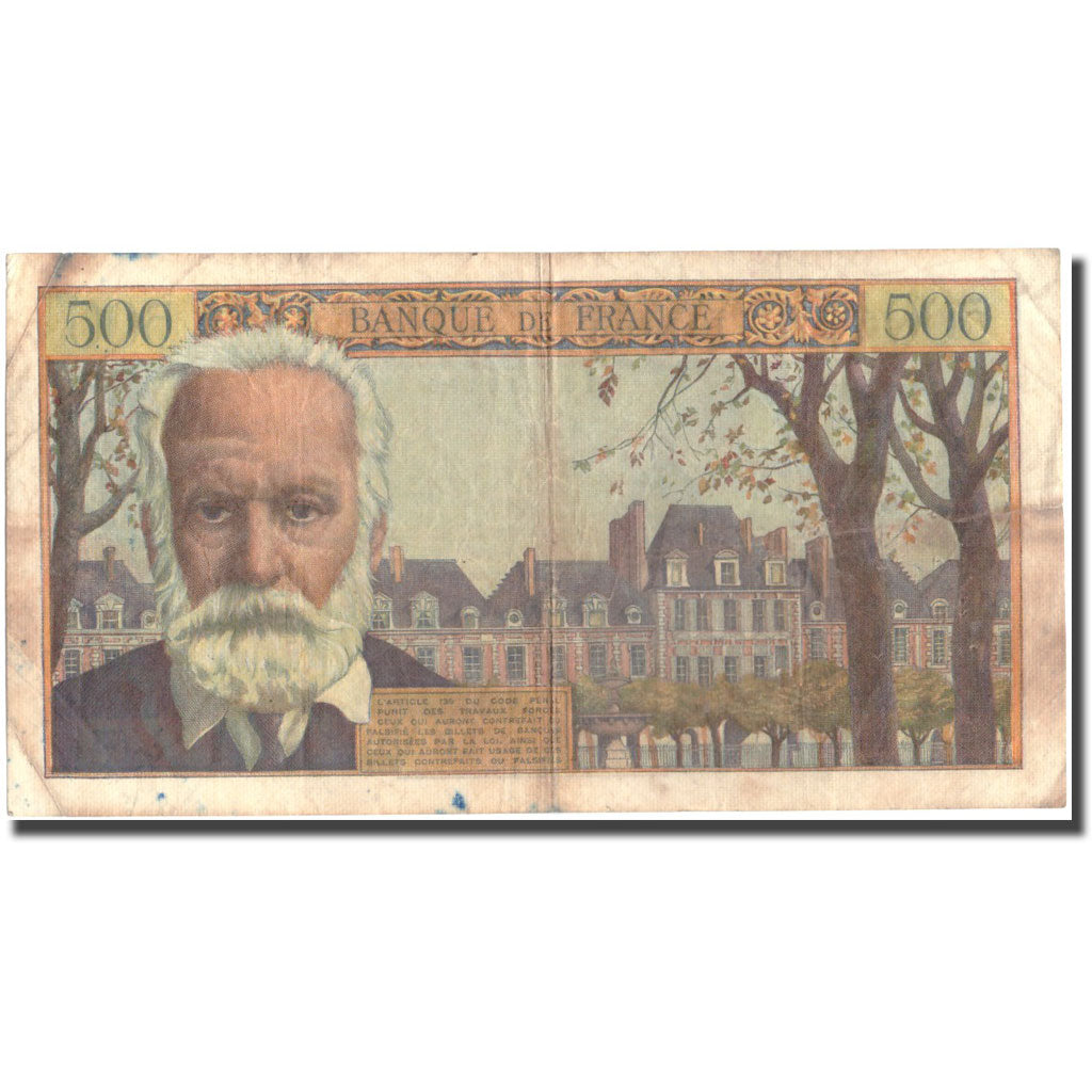 France, 500 Francs, 500 F 1954-1958 ''Victor Hugo'', 1955, 1955-01-06