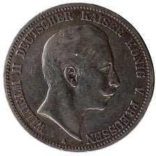 Coin, German States, PRUSSIA, Wilhelm II, 5 Mark, 1904, Berlin, EF(40-45)