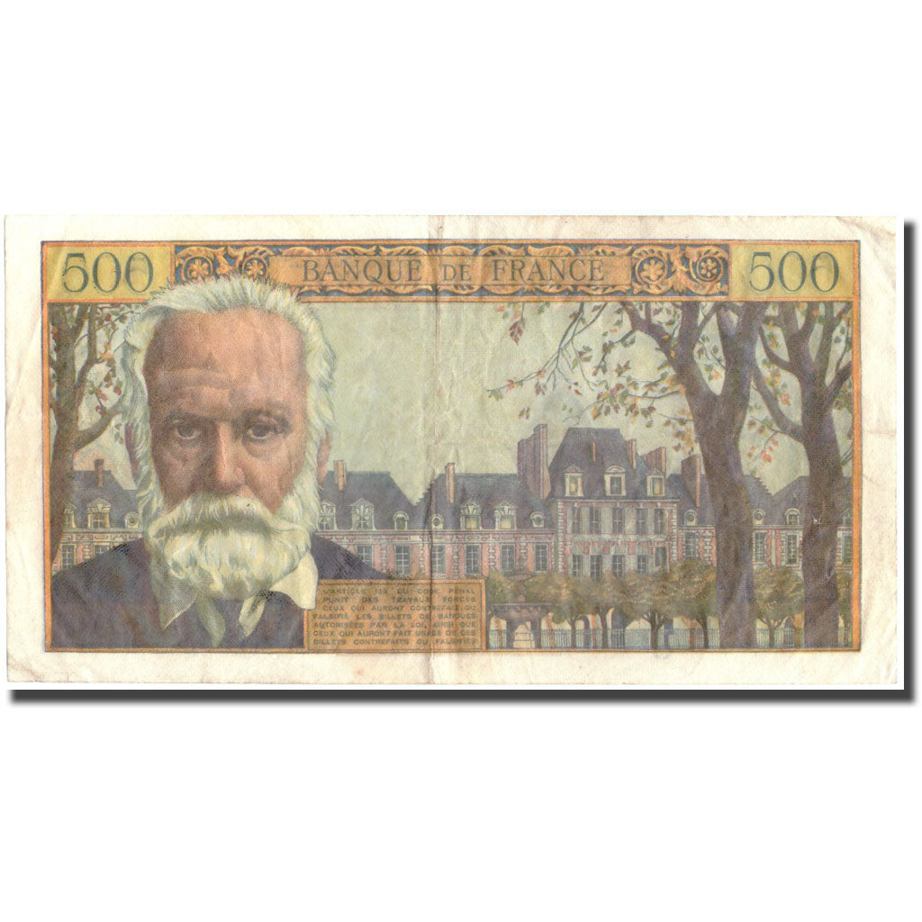 Francia, 500 Francs, 500 F 1954-1958 ''Victor Hugo'', 1958, 1958-10-30, MB+