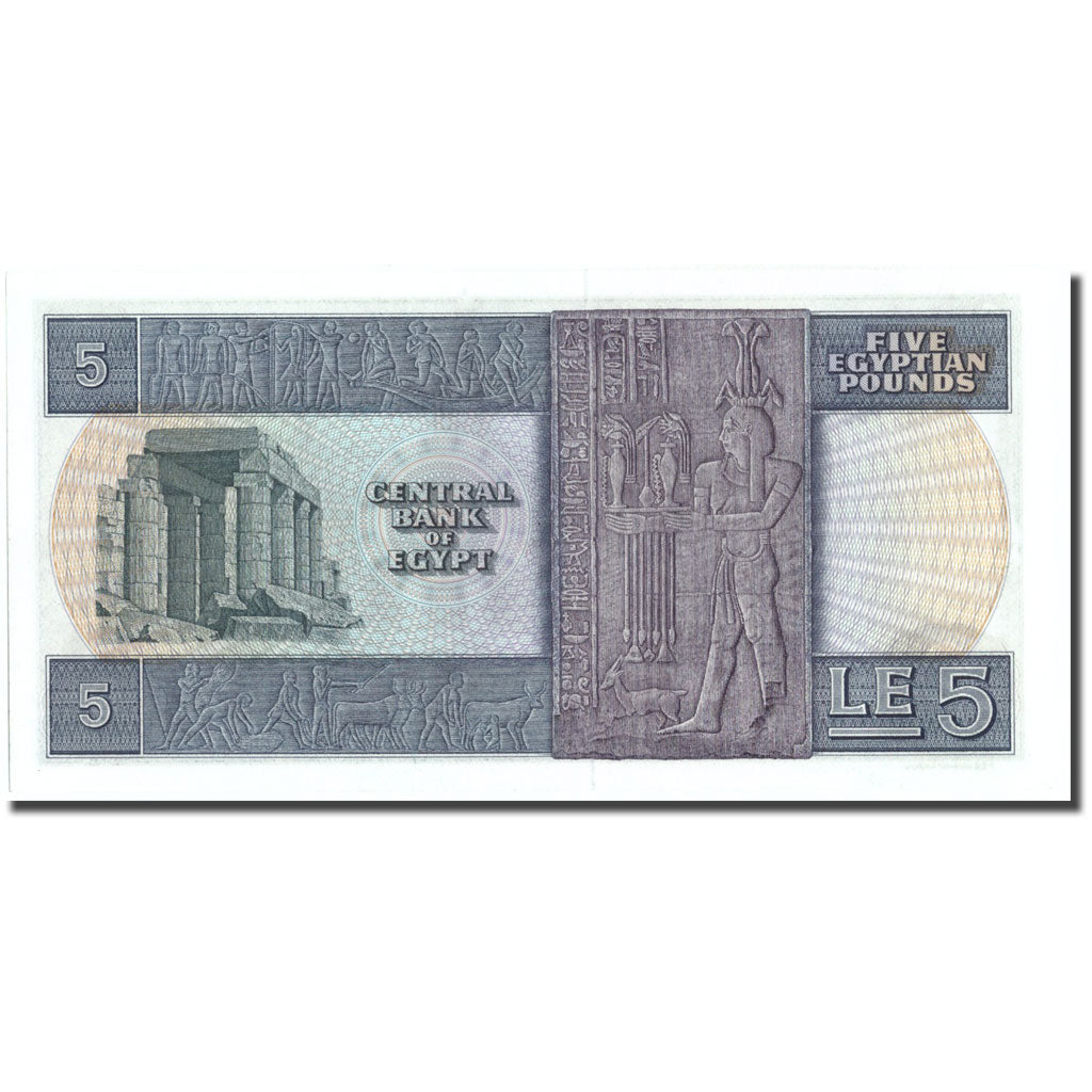 Banconote, Egitto, 5 Pounds, 1969-1978, KM:45a, FDS