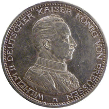 German States, 5 Mark, 1914, Berlin, KM #536, AU(55-58), Silver, 38, 27.80
