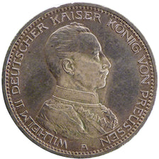GERMAN STATES, 5 Mark, 1914, Berlin, KM #536, AU(50-53), Silver, 38, 27.70