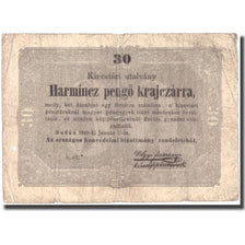 Banknote, Hungary, 30 Pengö Krajczar, 1849, 1849-01-01, KM:S122, VF(20-25)