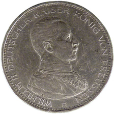 GERMAN STATES, 5 Mark, 1914, Berlin, KM #536, EF(40-45), Silver, 38, 27.60