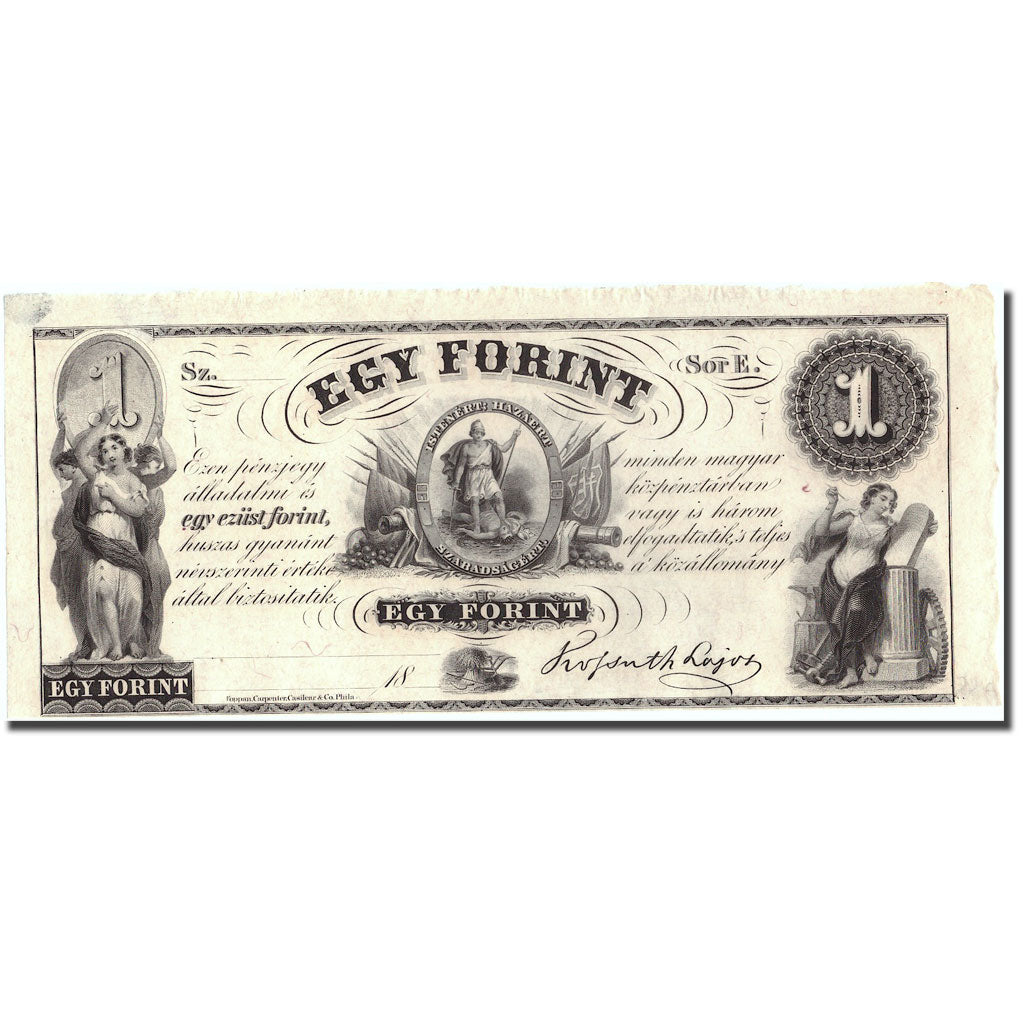 Banknote, Hungary, 1 Forint, Undated (1852), KM:S141r1, UNC(64)