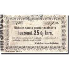 Banknote, Hungary, 25 Kroner, 1860, 1860-10-12, VF(30-35)
