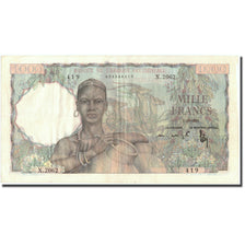 Banconote, Africa occidentale francese, 1000 Francs, 1951, 1951-10-02, KM:42, BB