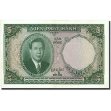 Biljet, FRANS INDO-CHINA, 5 Piastres = 5 Dong, Undated (1953), KM:106, TTB+