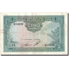 Banconote, INDOCINA FRANCESE, 5 Piastres = 5 Dong, Undated (1953), KM:106, BB