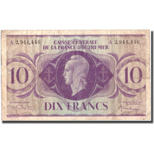 Banconote, Africa equatoriale francese, 10 Francs, Undated (1943), KM:16c, MB