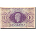 Banconote, Africa equatoriale francese, 10 Francs, Undated (1943), KM:16c, MB