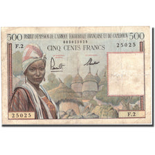 Banknote, French Equatorial Africa, 500 Francs, undated (1957), KM:33, VF(20-25)