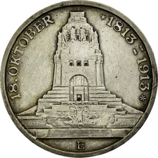 Monnaie, Etats allemands, SAXONY-ALBERTINE, Friedrich August III, 3 Mark, 1913