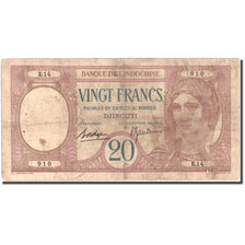 Banknote, French Somaliland, 20 Francs, UNDATED (1924), KM:7a, VF(20-25)