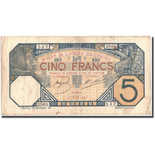Banknote, French West Africa, 5 Francs, 1925, 1925-08-01, KM:5Bc, VF(20-25)