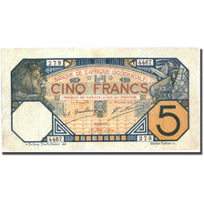 Banknote, French West Africa, 5 Francs, 1929, 1929-05-16, KM:5Be, EF(40-45)