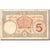 Nota, Somalilândia Francesa, 5 Francs, Undated (1927), KM:6b, EF(40-45)